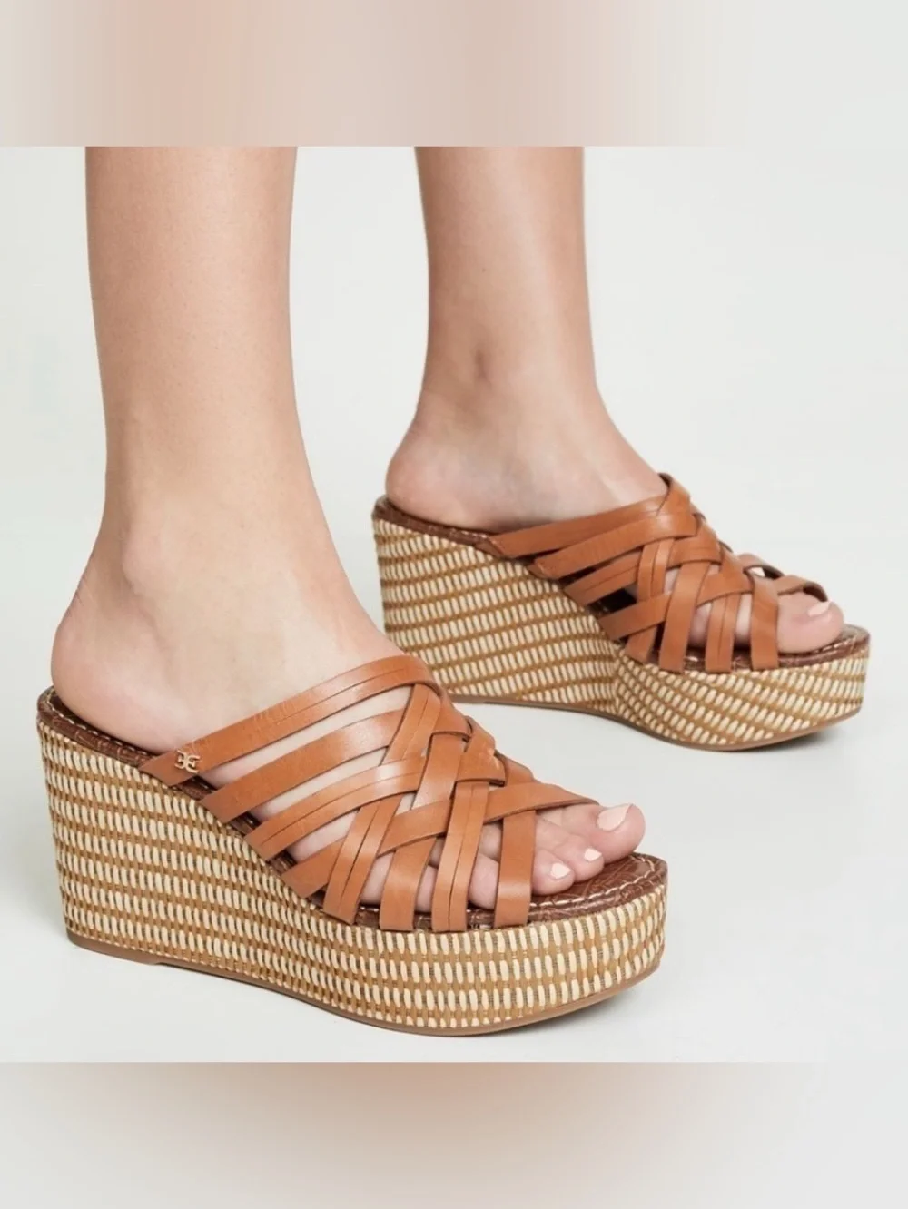🐊Sam Edelman Devon wedge sandals women’s size 8.5🐊